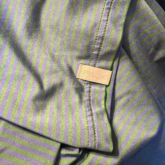Ralph Lauren RLX Men's Performance Polo Shirt Green Blue XXL - Picture 8 of 9